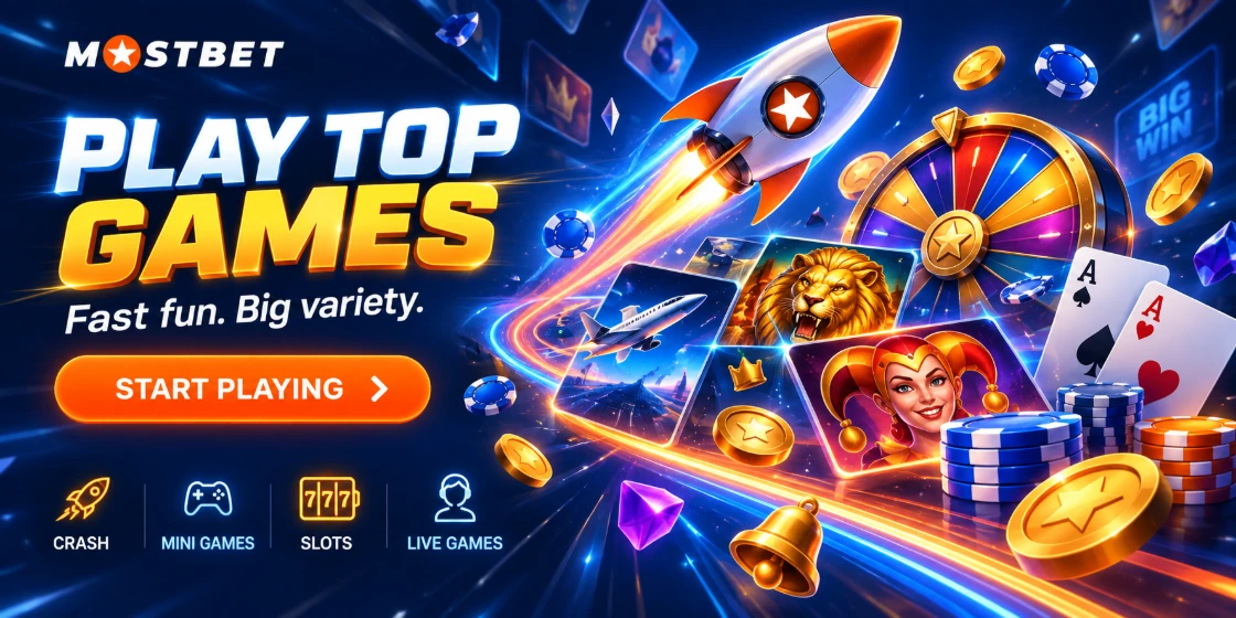 Gry w Mostbet Casino – sloty, live casino i dostawcy